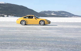 stage pilotage sur glace laponie porsche